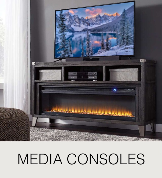 Media Consoles and Fireplaces at Cardi's Furniture & Mattresses