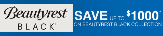 Save up to $1000* on beautyrest black collection