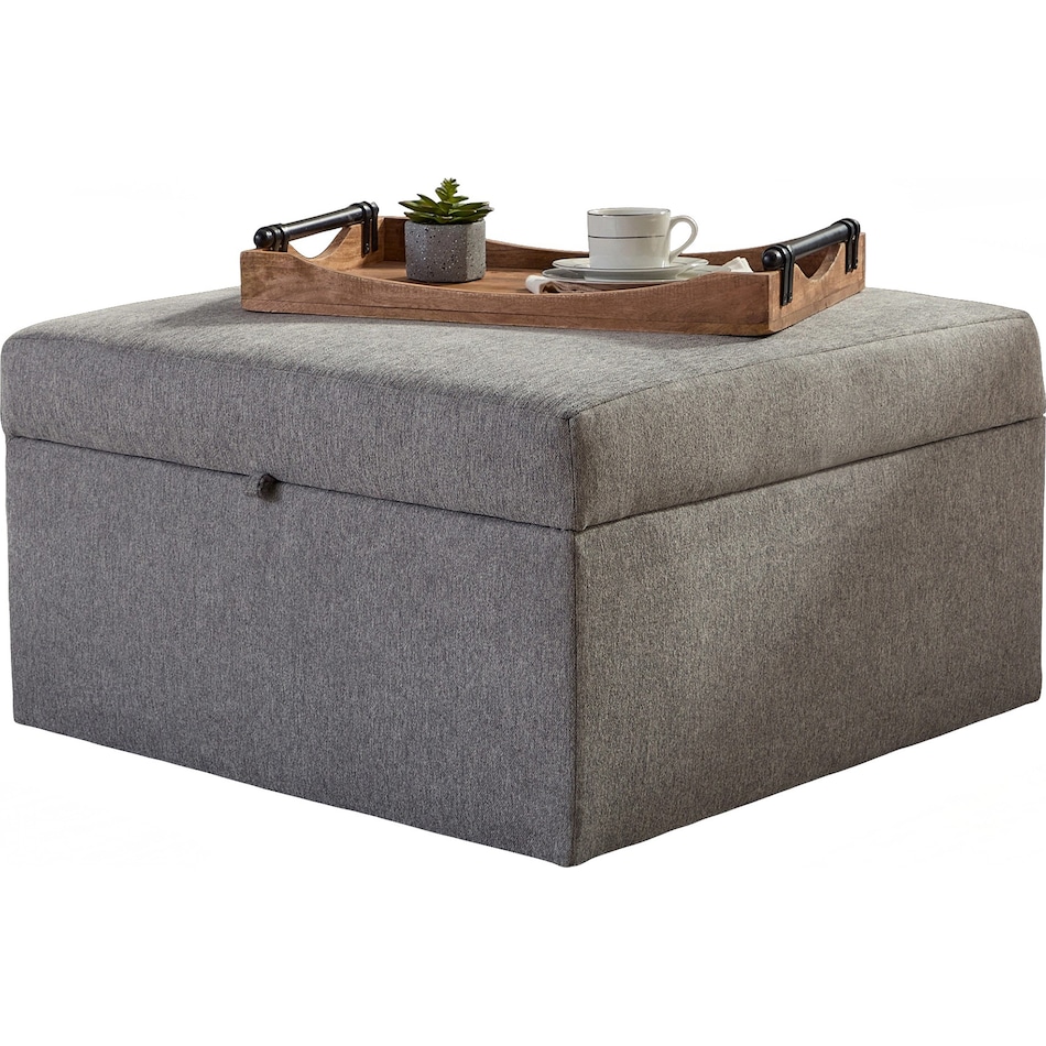  gray ottoman   