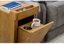  brown occasional tables all   