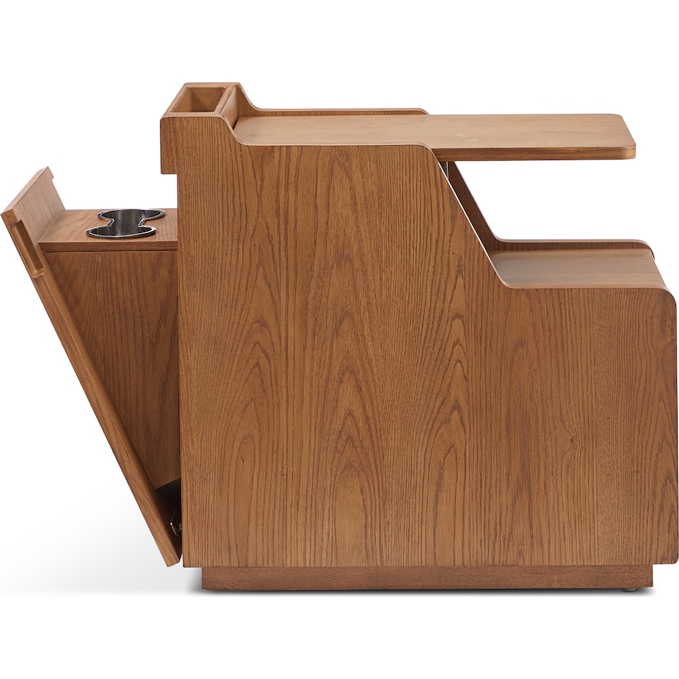  brown occasional tables all   