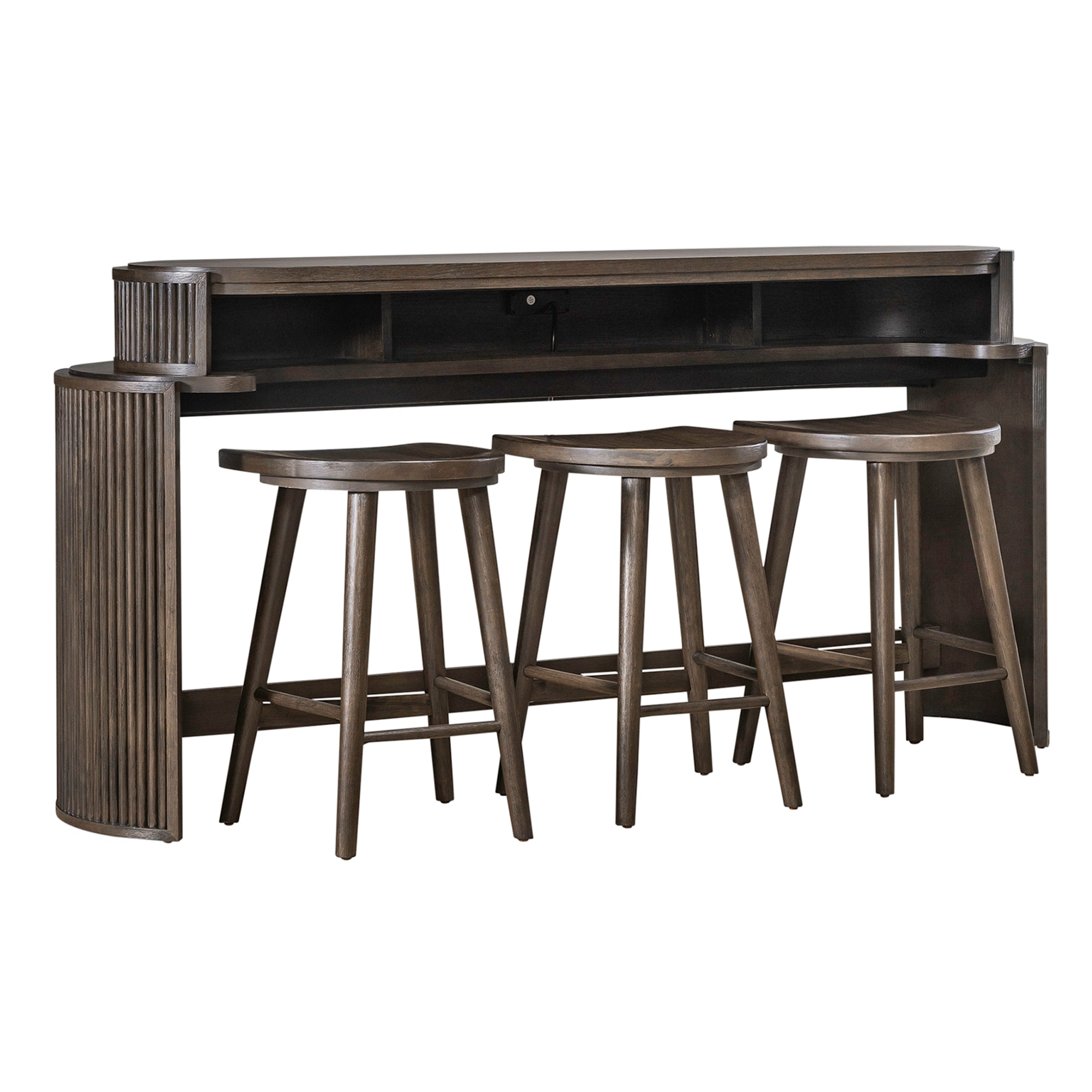 City View 3PC Console Table & 3 Stools