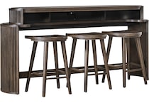  brown occasional tables all   