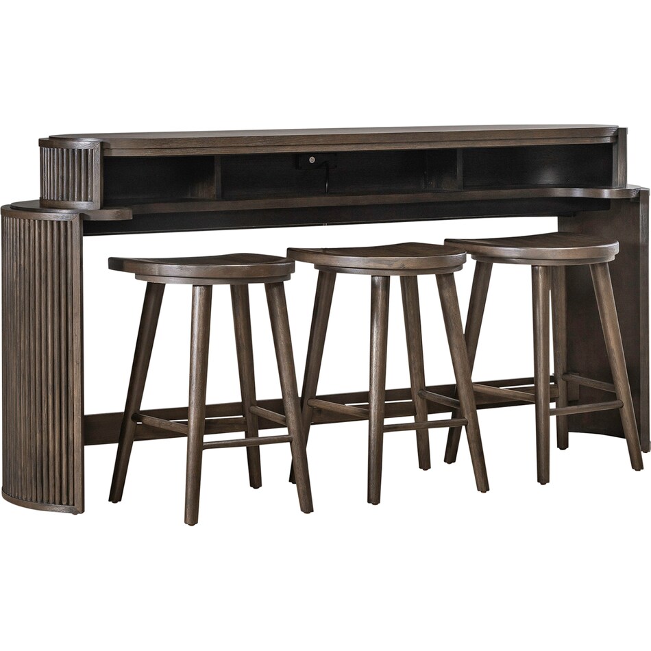 brown occasional tables all   