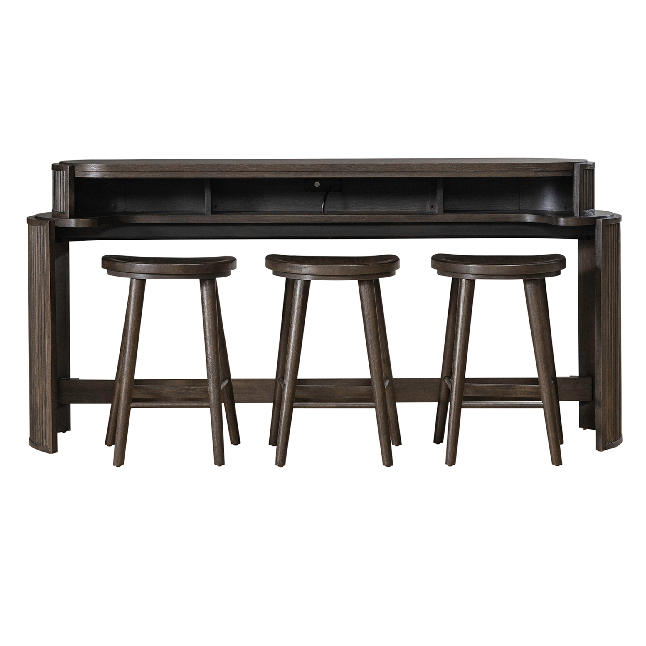 City View 3PC Console Table & 3 Stools