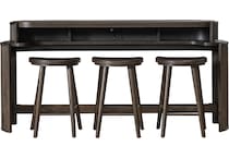  brown occasional tables all   