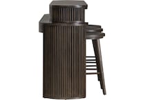  brown occasional tables all   