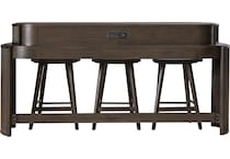 City View 3PC Console Table & 3 Stools