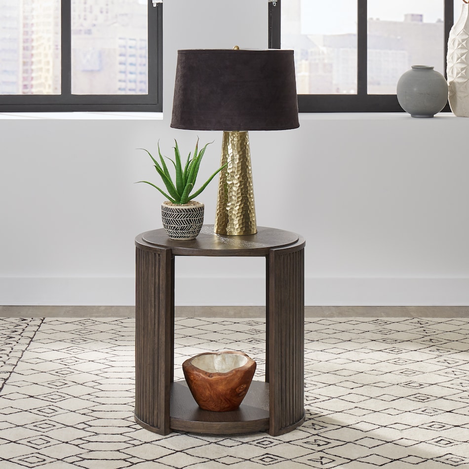  brown occasional tables all   