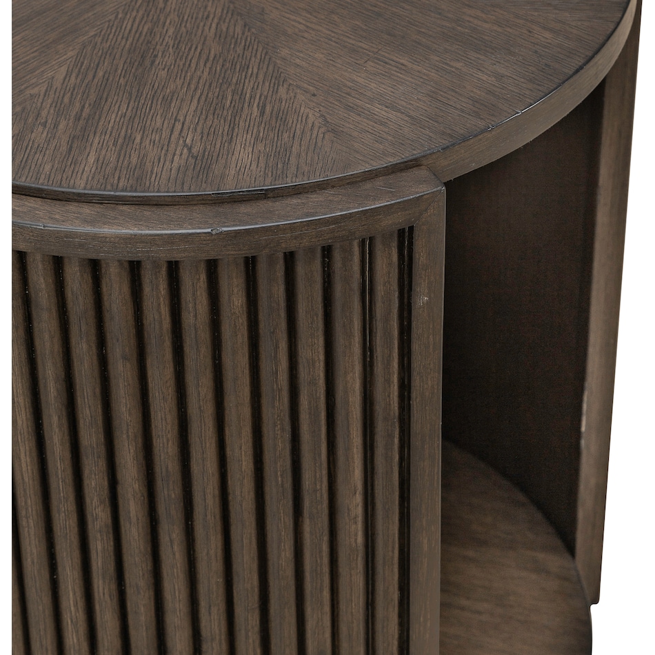  brown occasional tables all   