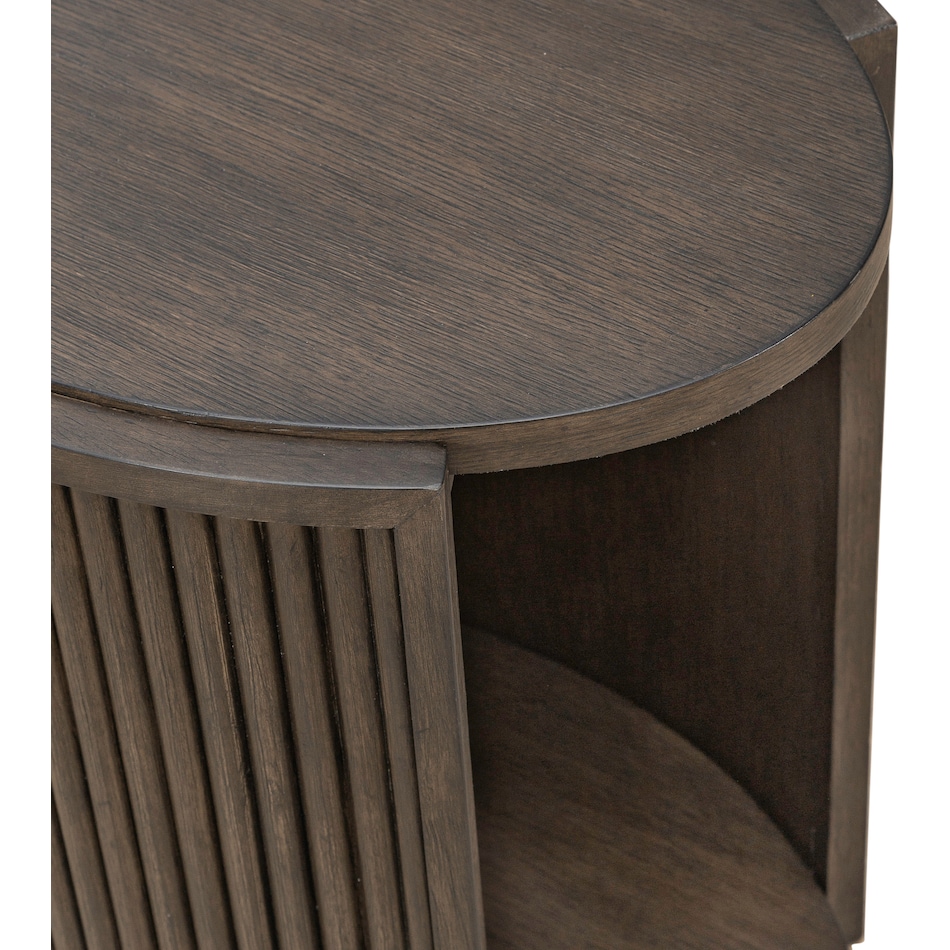  brown occasional tables all   