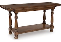  brown occasional tables all   