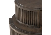  brown occasional tables all   
