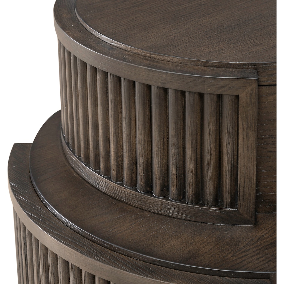  brown occasional tables all   