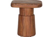  brown occasional tables all   