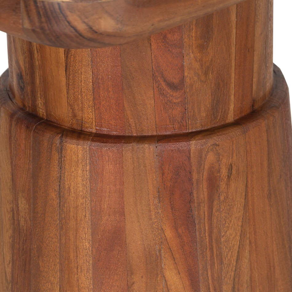  brown occasional tables all   