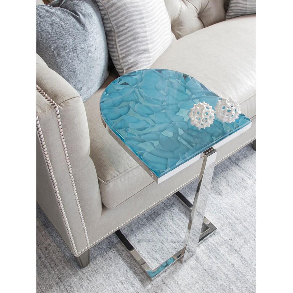  blue occasional tables all   