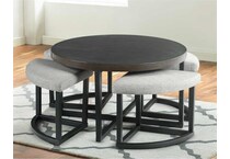 Yukon Cocktail Table W/Stools