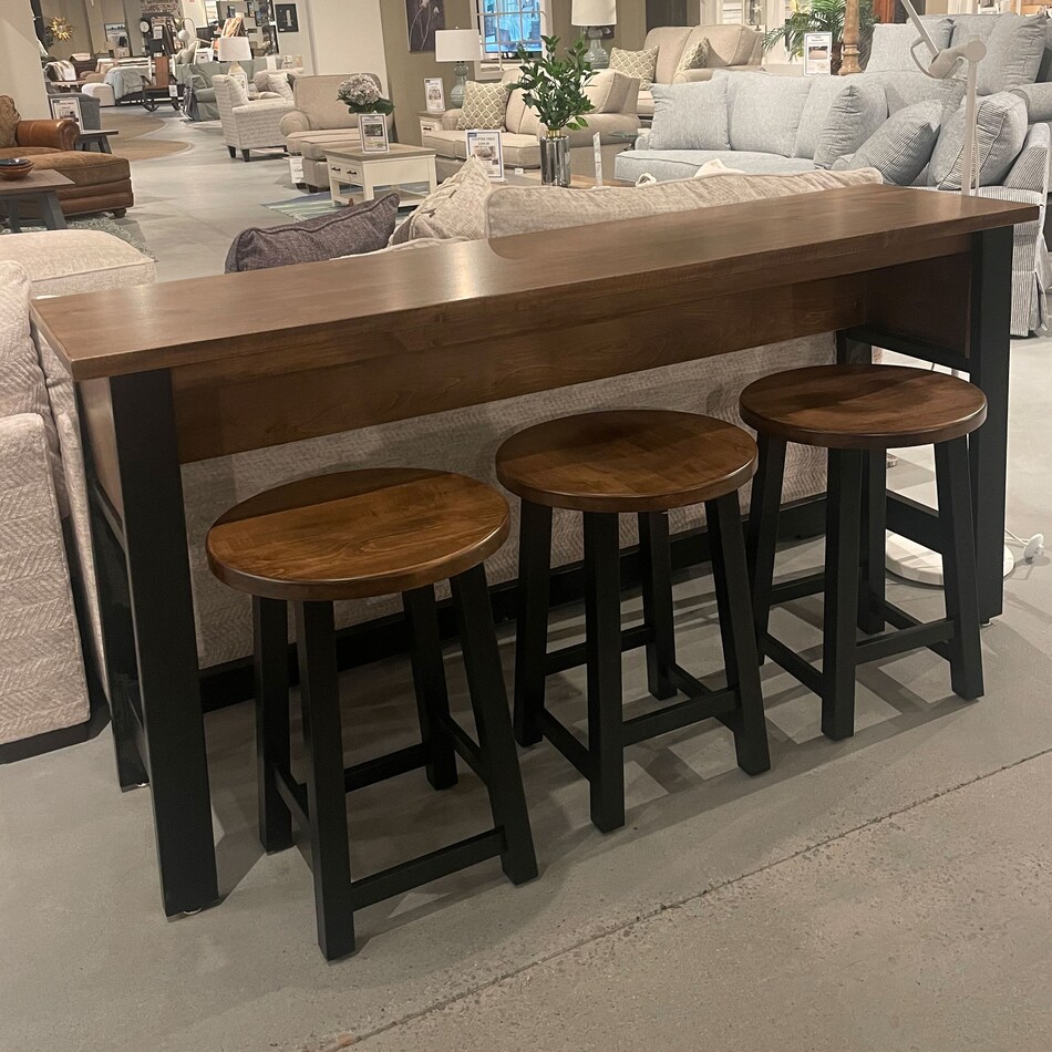  brown pub   bar units   stools   