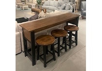  brown pub   bar units   stools   