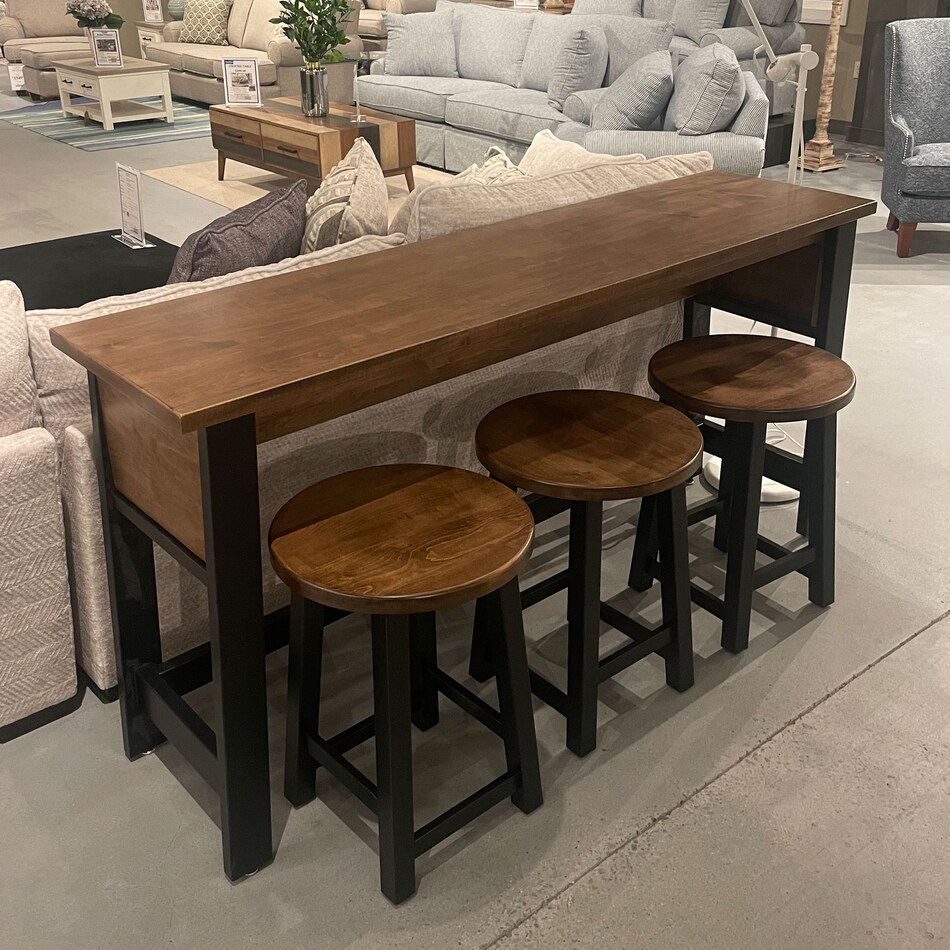  brown pub   bar units   stools   