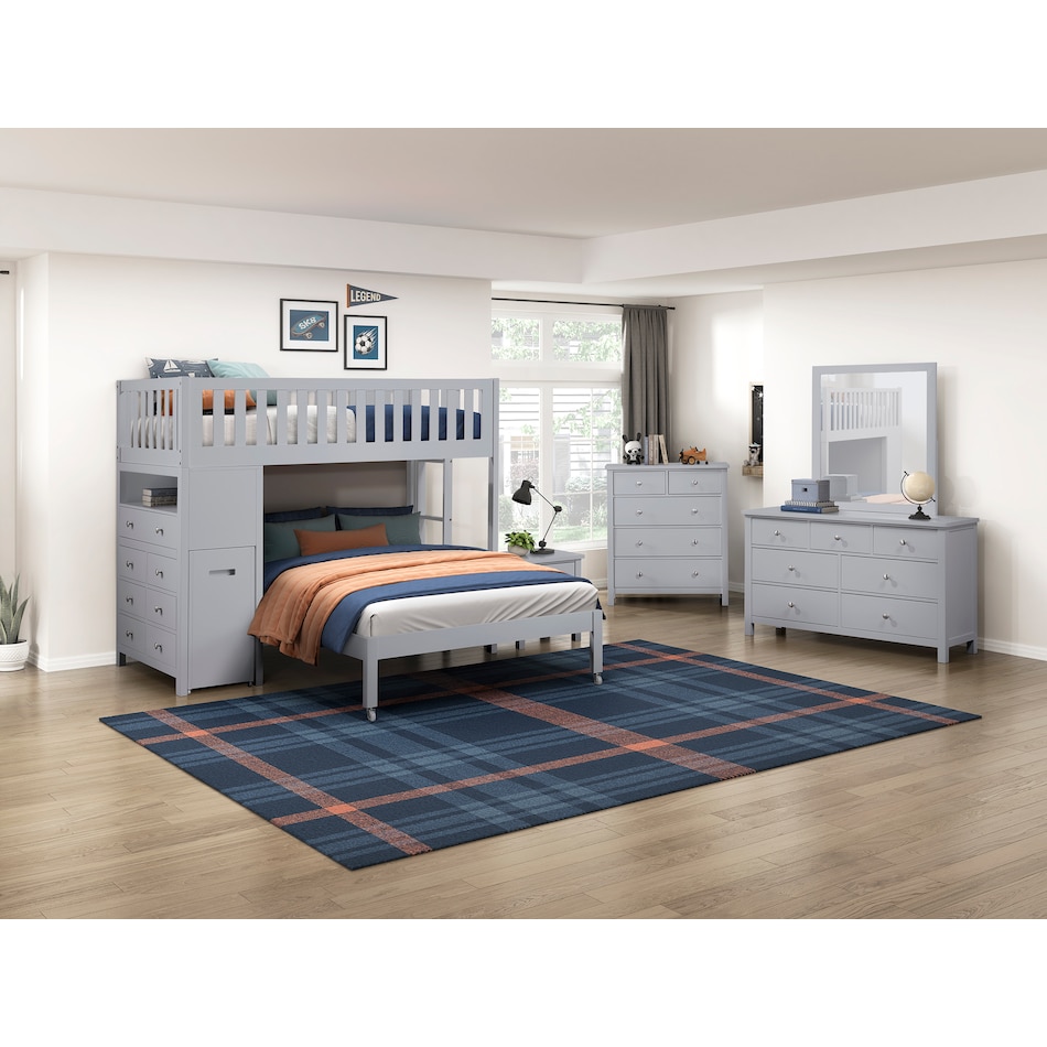  gray kids bedroom   
