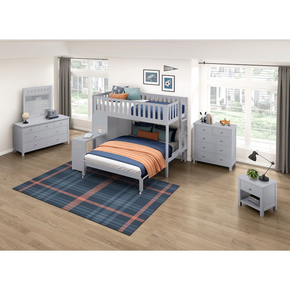  gray kids bedroom   