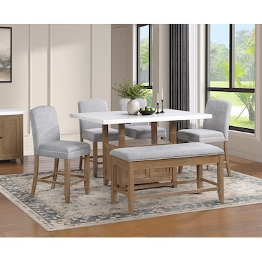 6 Piece Counter Dining Set