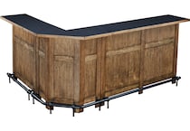  brown pub   bar units   stools   