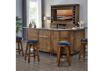  brown pub   bar units   stools   