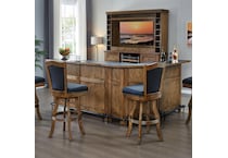  brown pub   bar units   stools   