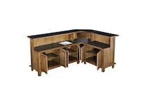  brown pub   bar units   stools   