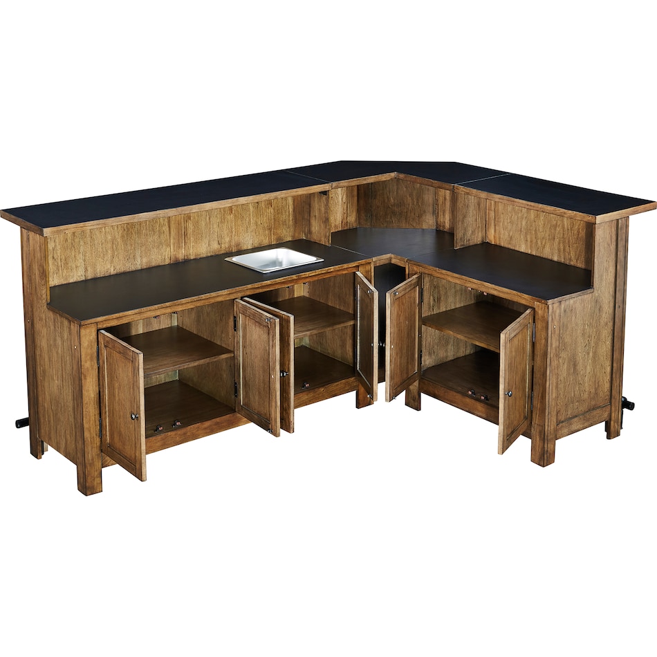  brown pub   bar units   stools   