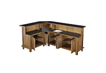  brown pub   bar units   stools   