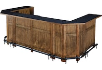  brown pub   bar units   stools   