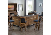  brown pub   bar units   stools   