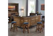  brown pub   bar units   stools   