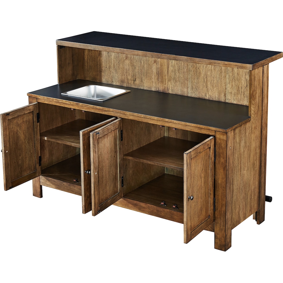  brown pub   bar units   stools   