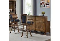  brown pub   bar units   stools   