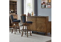  brown pub   bar units   stools   