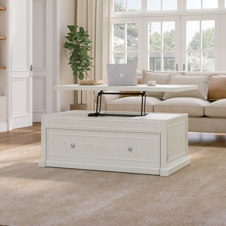  white occasional tables all   