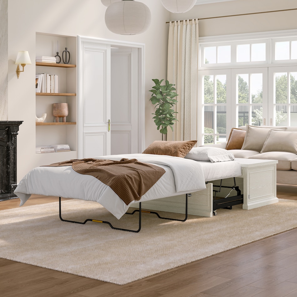  white occasional tables all   