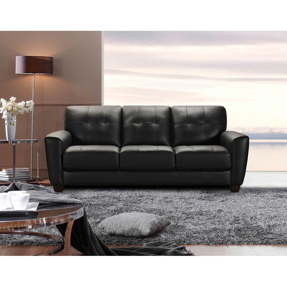  black sofa   