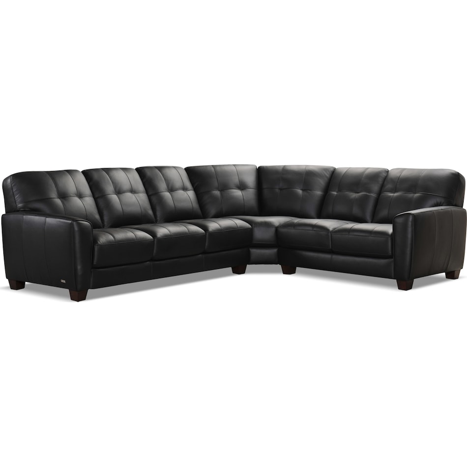  black leather   