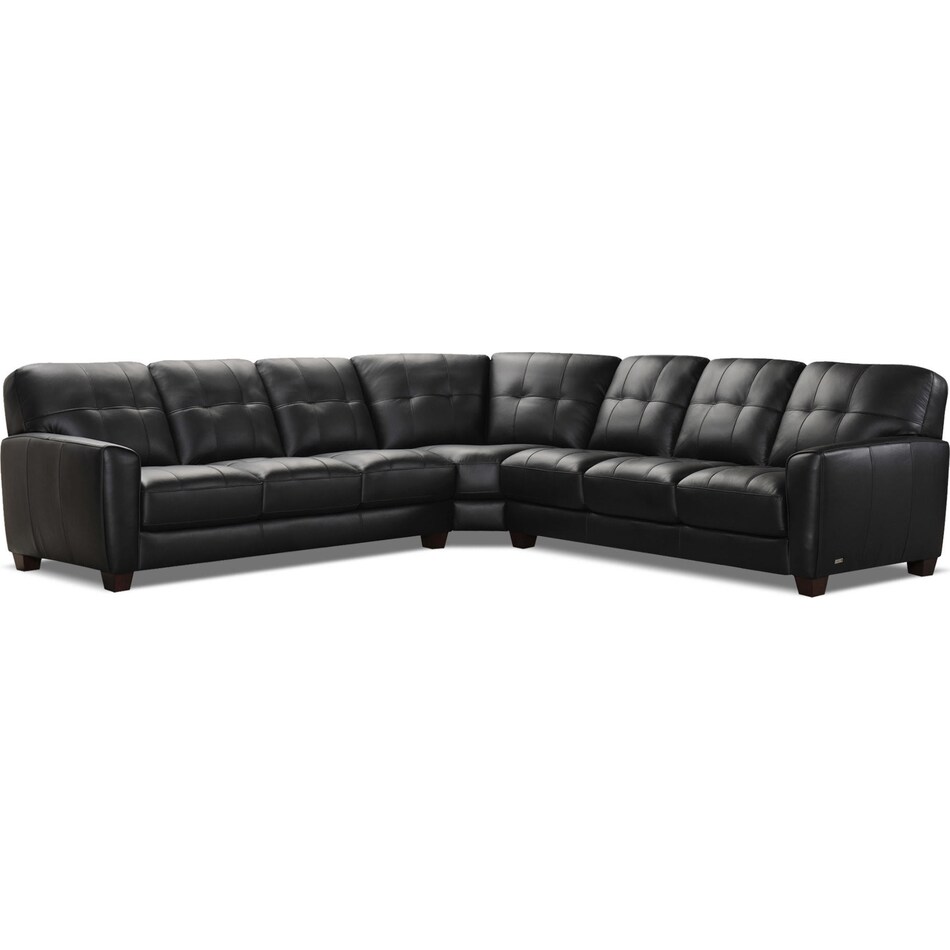  black leather   