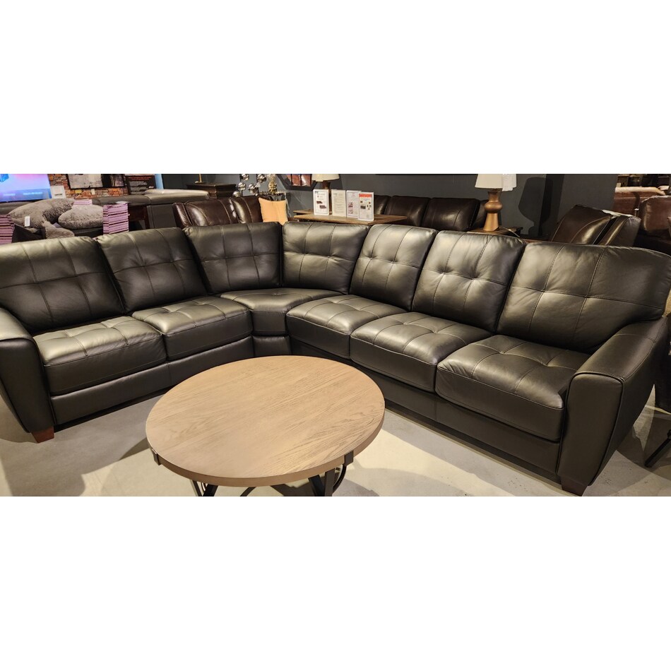  black leather   