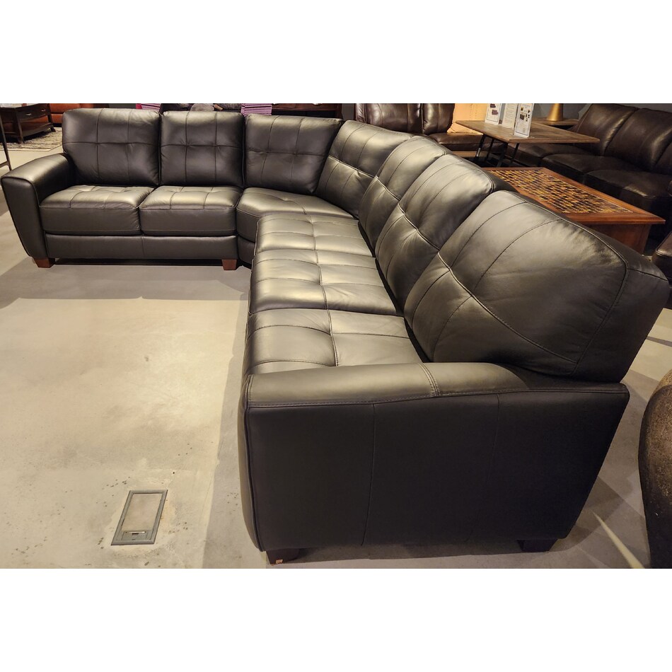  black leather   