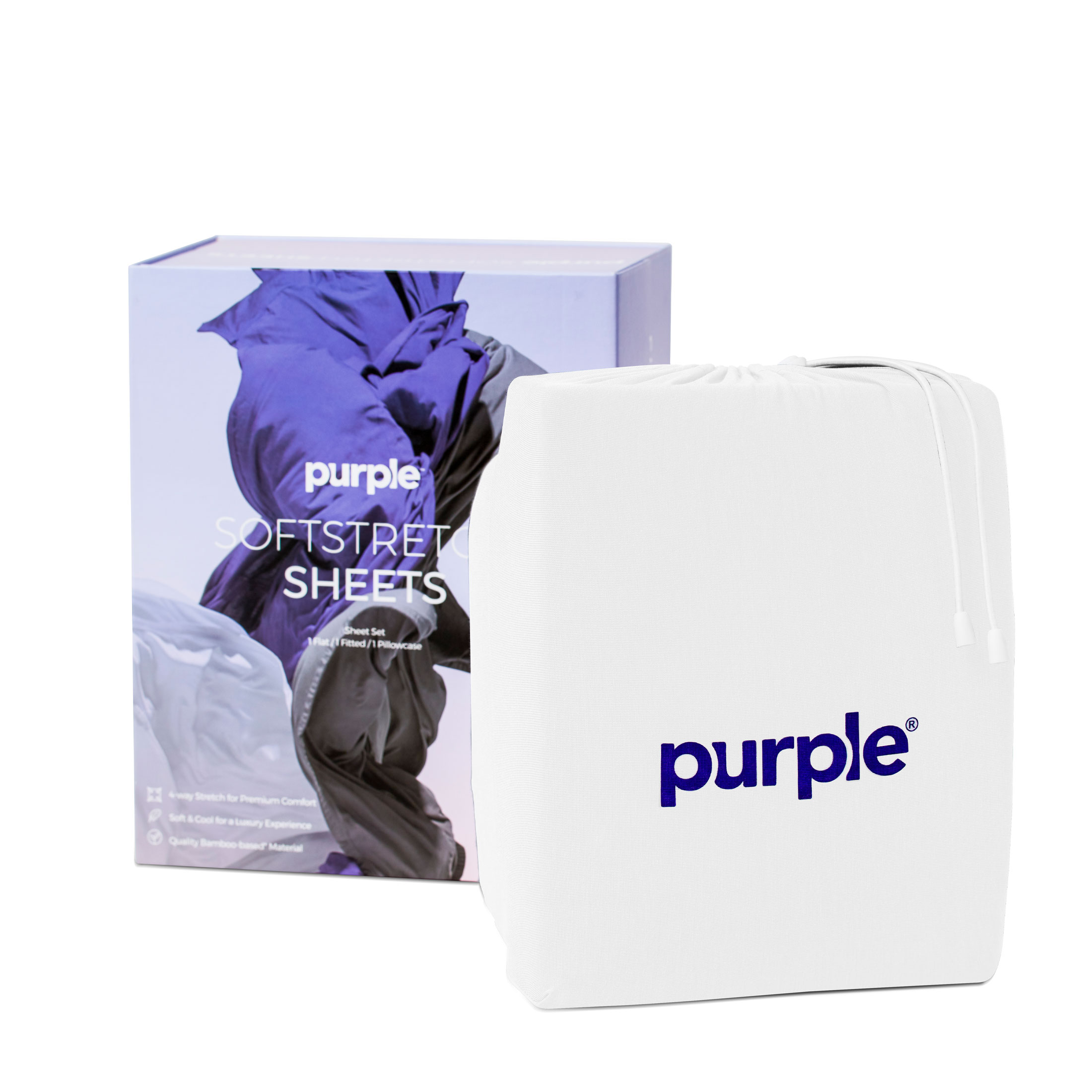 Deep Pocket SoftStretch Twin / Twin Xl Twin/Twin Xl White Sheet Set