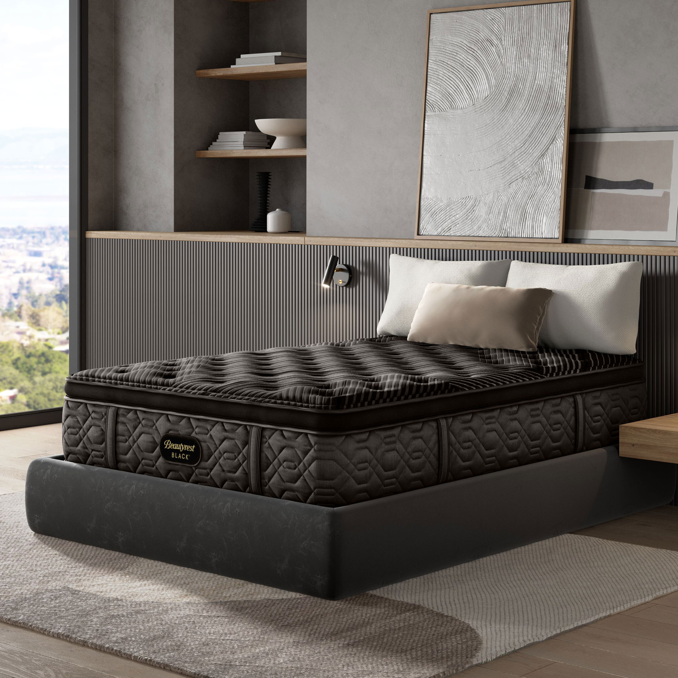 Black Medium Queen Mattress