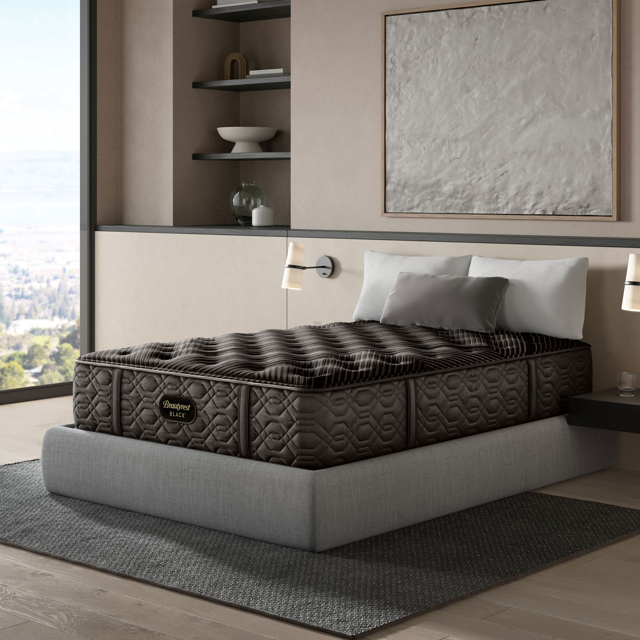 Black Medium King Mattress